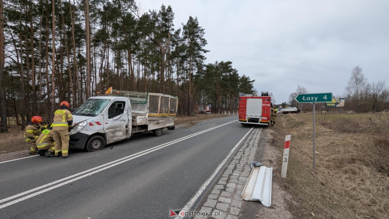 Wypadek w Zabrodziu [18.03.2025] - zdjęcie #26 - eOstroleka.pl