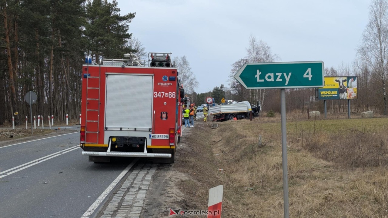 Wypadek w Zabrodziu [18.03.2025] - zdjęcie #5 - eOstroleka.pl
