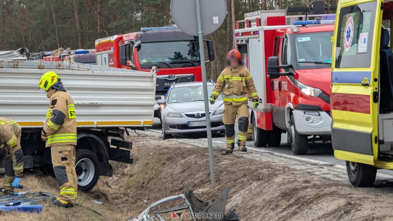 Wypadek w Zabrodziu [18.03.2025] - zdjęcie #2 - eOstroleka.pl