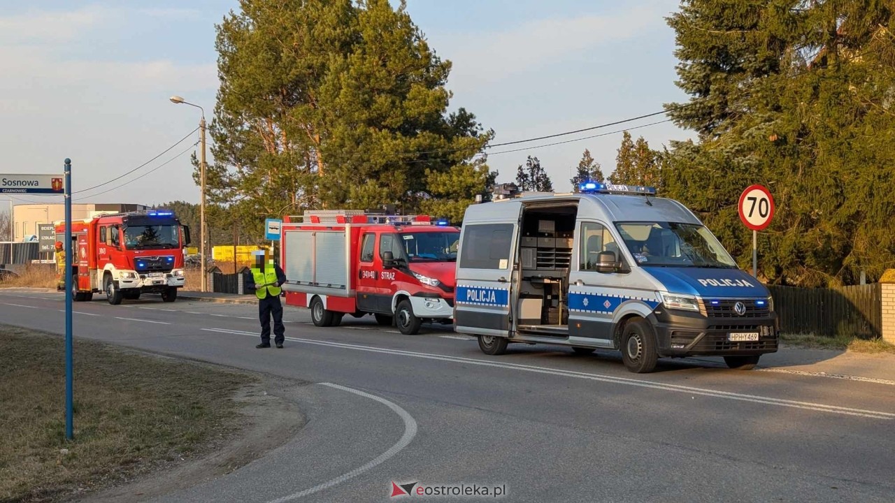 Wypadek w Czarnowcu [22.03.2025] - zdjęcie #15 - eOstroleka.pl