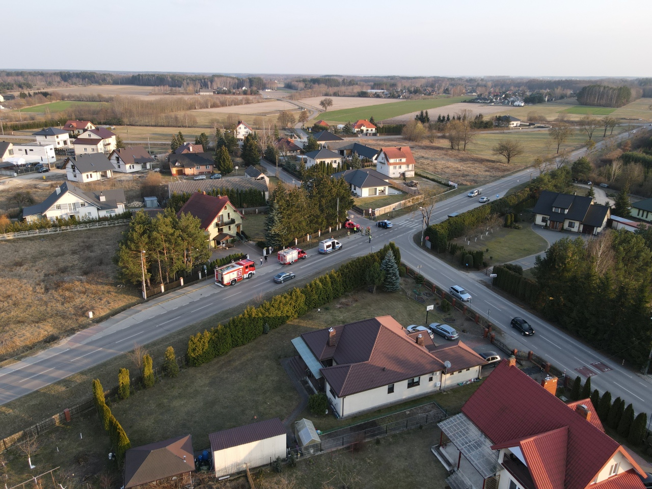 Wypadek w Czarnowcu [22.03.2025] - zdjęcie #1 - eOstroleka.pl