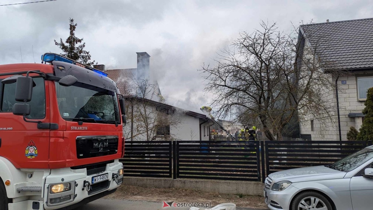Pożar w Antoniach [27.03.2025] - zdjęcie #6 - eOstroleka.pl