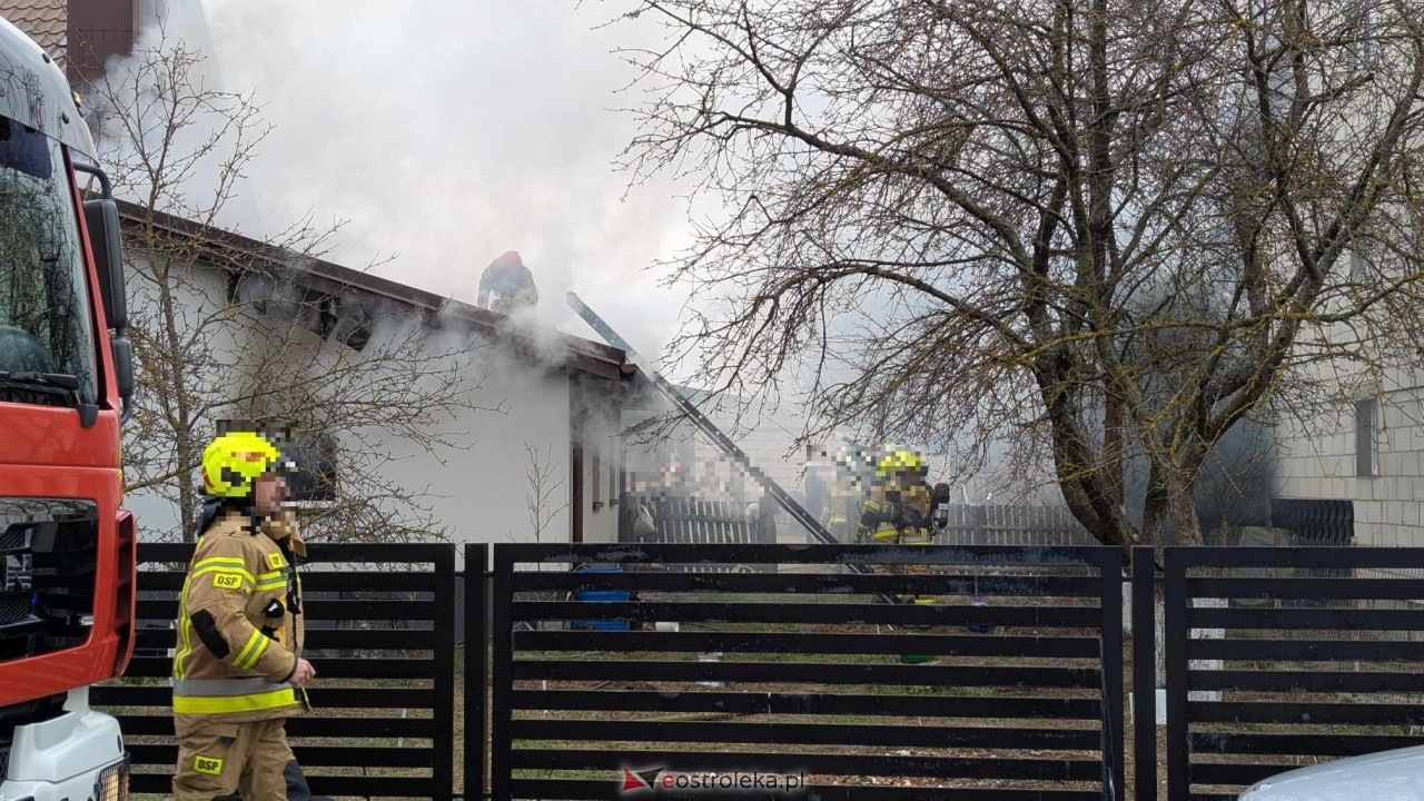 Pożar w Antoniach [27.03.2025] - zdjęcie #2 - eOstroleka.pl