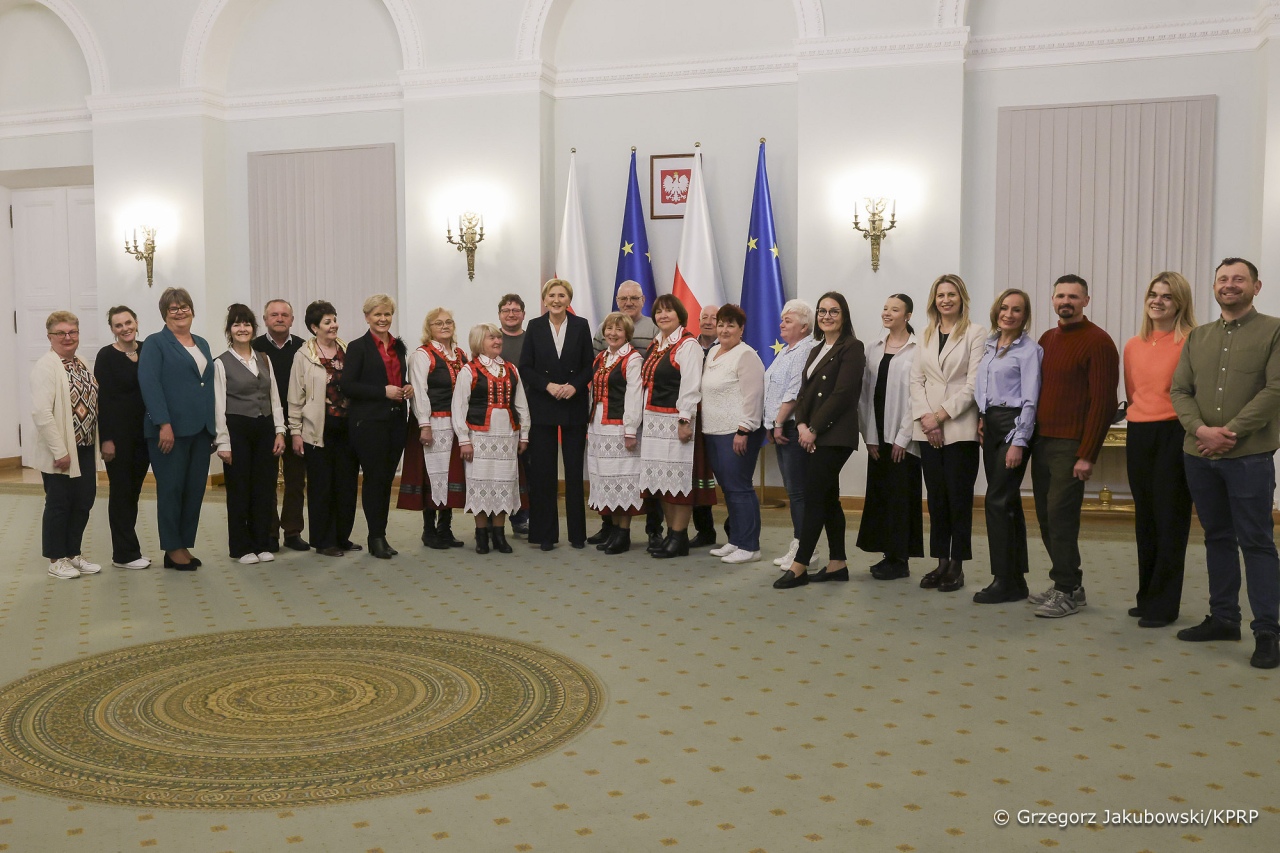 Zagajnica na spotkaniu z Pierwszą Damą, fot. Grzegorz Jakubowski KPRP [11.04.2025] - zdjęcie #9 - eOstroleka.pl