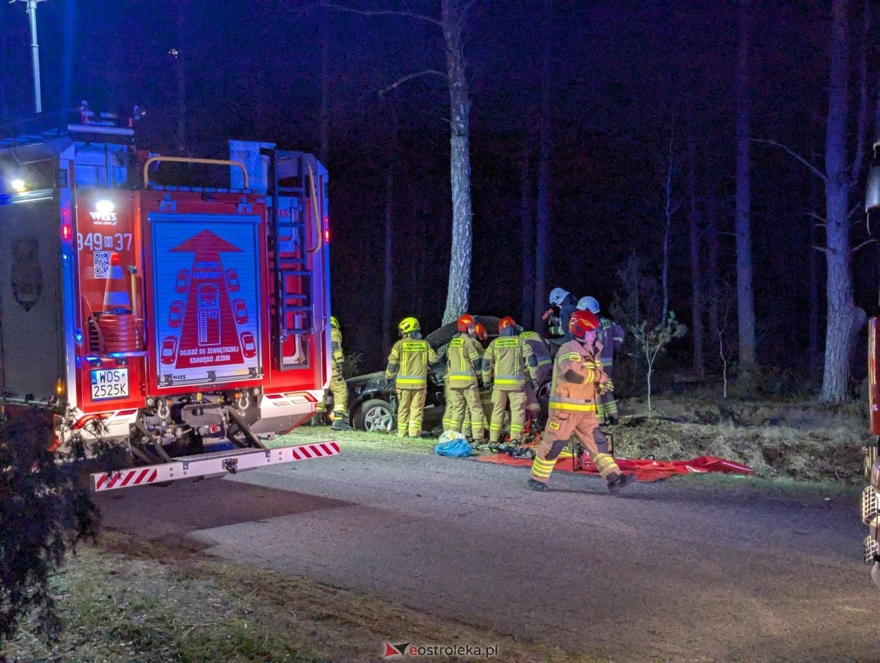 Wypadek w Golance [12.04.2025] - zdjęcie #2 - eOstroleka.pl
