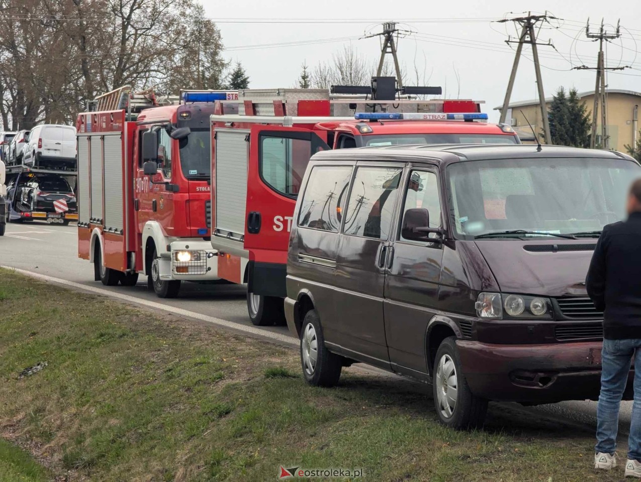Wypadek w Olszewie-Borkach [14.04.2025] - zdjęcie #21 - eOstroleka.pl