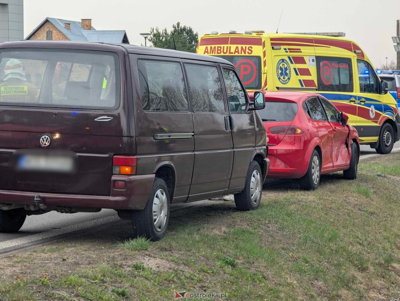 Wypadek w Olszewie-Borkach [14.04.2025] - zdjęcie #17 - eOstroleka.pl