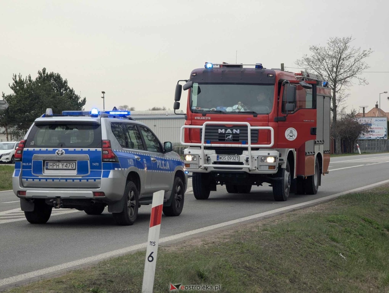 Wypadek w Olszewie-Borkach [14.04.2025] - zdjęcie #14 - eOstroleka.pl