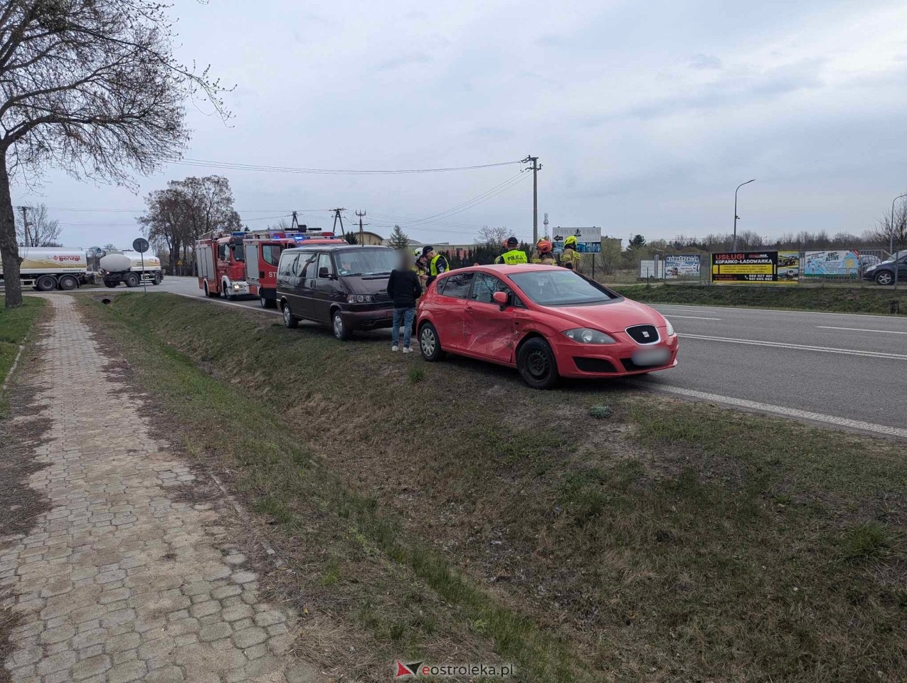 Wypadek w Olszewie-Borkach [14.04.2025] - zdjęcie #7 - eOstroleka.pl