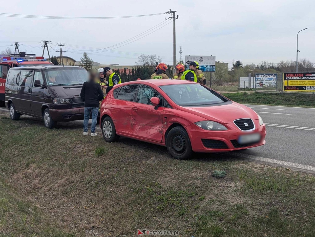 Wypadek w Olszewie-Borkach [14.04.2025] - zdjęcie #5 - eOstroleka.pl