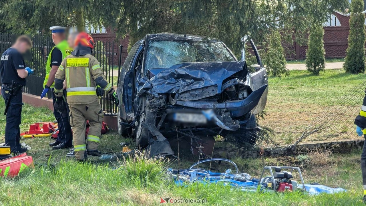 Wypadek w Żabinie [19.04.2025] - zdjęcie #42 - eOstroleka.pl