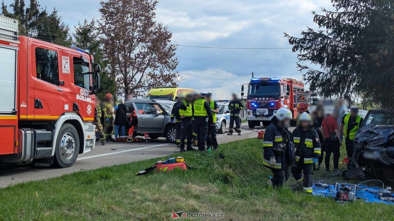 Wypadek w Żabinie [19.04.2025] - zdjęcie #33 - eOstroleka.pl
