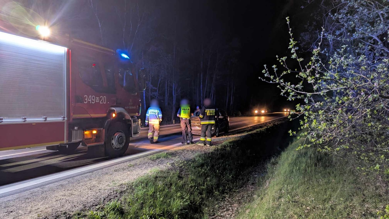 Wypadek na Mazowieckiej w Czerwinie [21.04.2025] - zdjęcie #7 - eOstroleka.pl