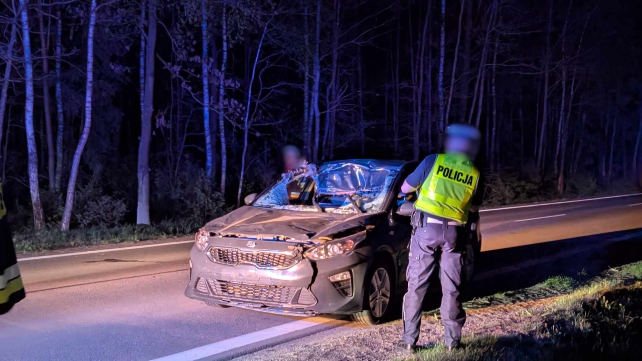 Wypadek na Mazowieckiej w Czerwinie [21.04.2025] - zdjęcie #2 - eOstroleka.pl