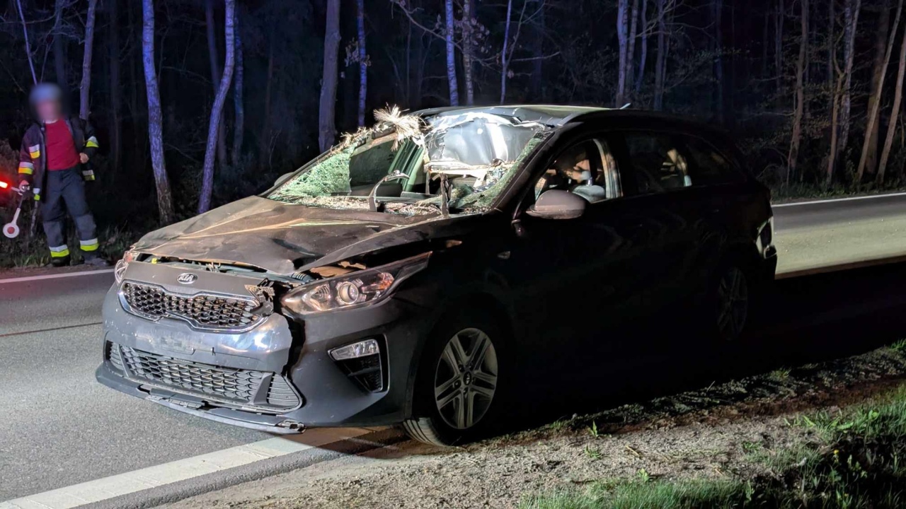 Wypadek na Mazowieckiej w Czerwinie [21.04.2025] - zdjęcie #1 - eOstroleka.pl
