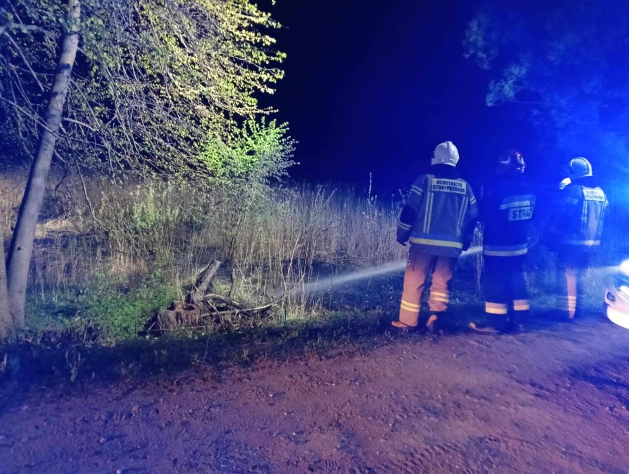 Pożar trawy w miejscowości Czernie, gmina Goworowo [22.04.2025] - zdjęcie #5 - eOstroleka.pl