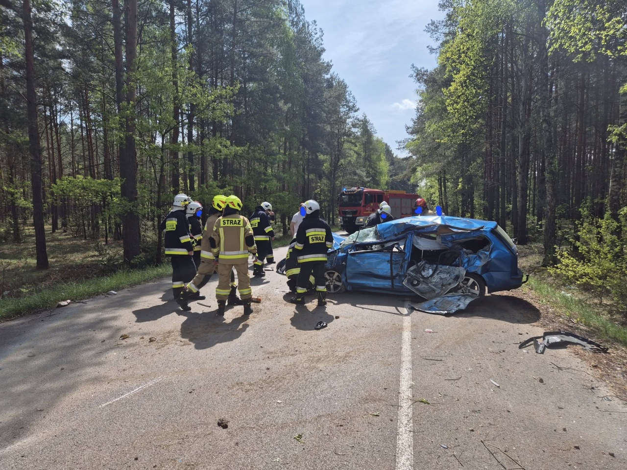 Wypadek w Bandysiach 03.05.2025] - zdjęcie #5 - eOstroleka.pl