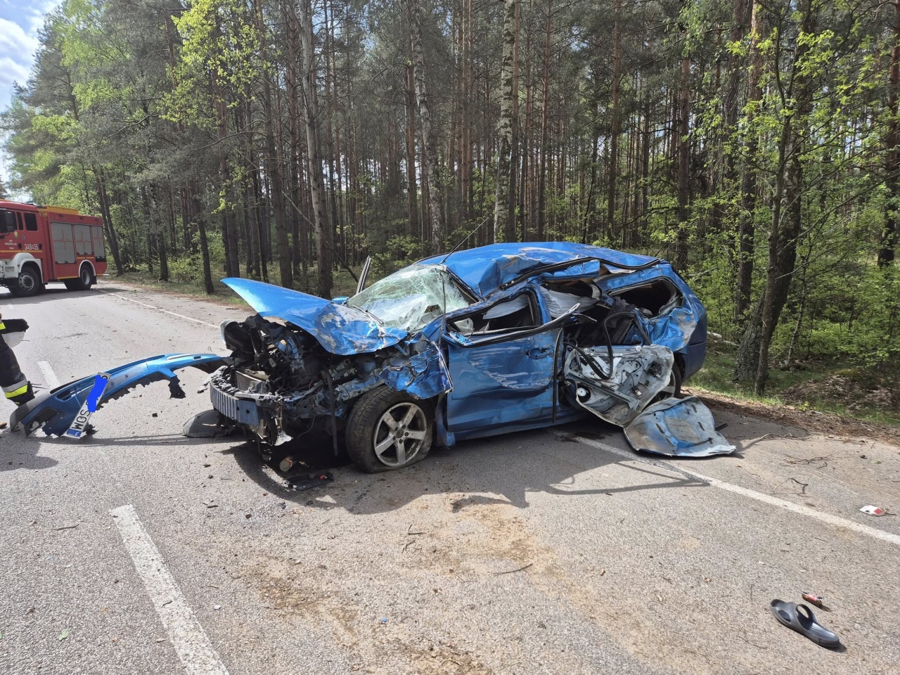 Wypadek w Bandysiach 03.05.2025] - zdjęcie #3 - eOstroleka.pl