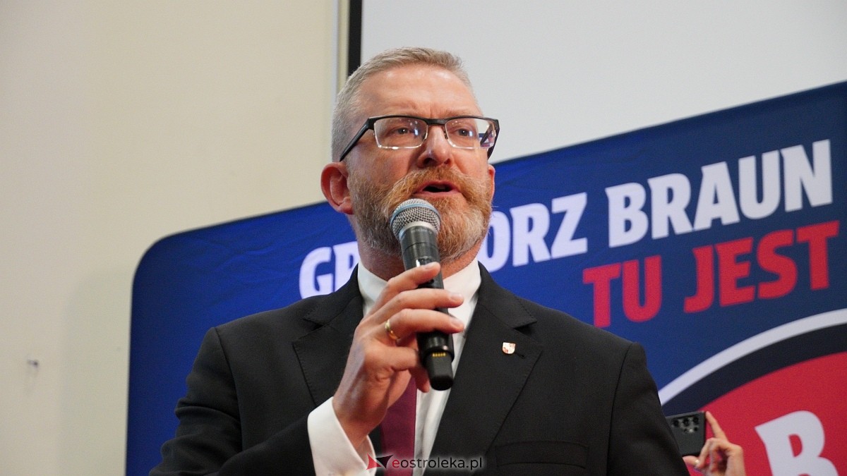 Grzegorz Braun w Ostrołęce [04.05.2025] - zdjęcie #67 - eOstroleka.pl