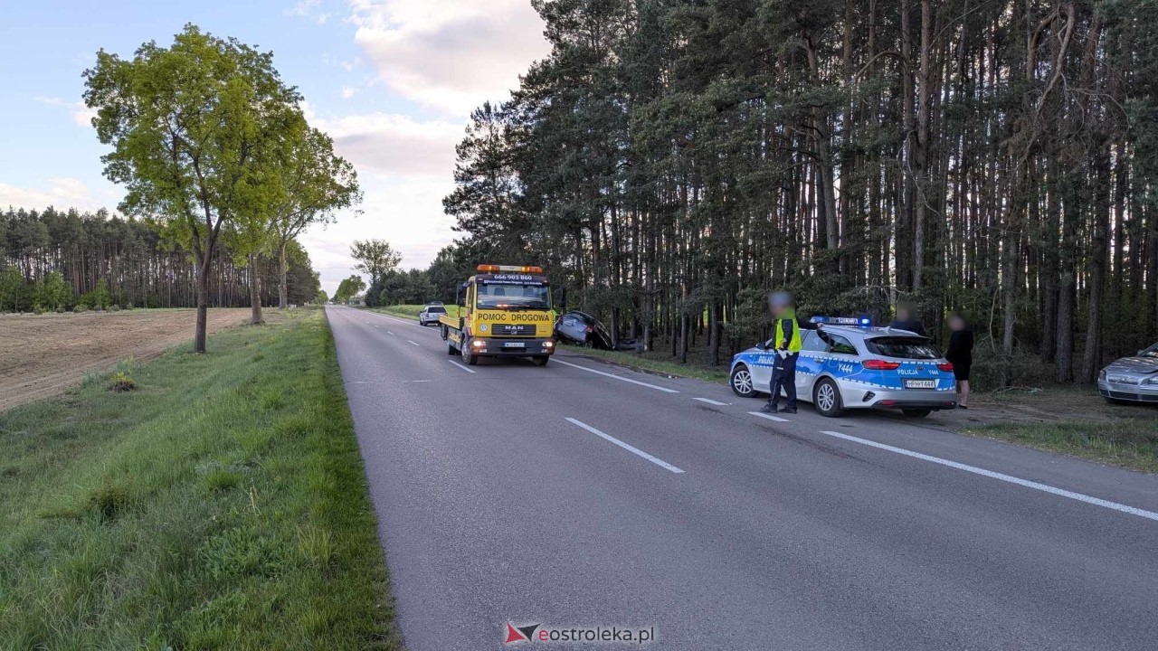 Wypadek w Damiętach [05.05.2025] - zdjęcie #11 - eOstroleka.pl