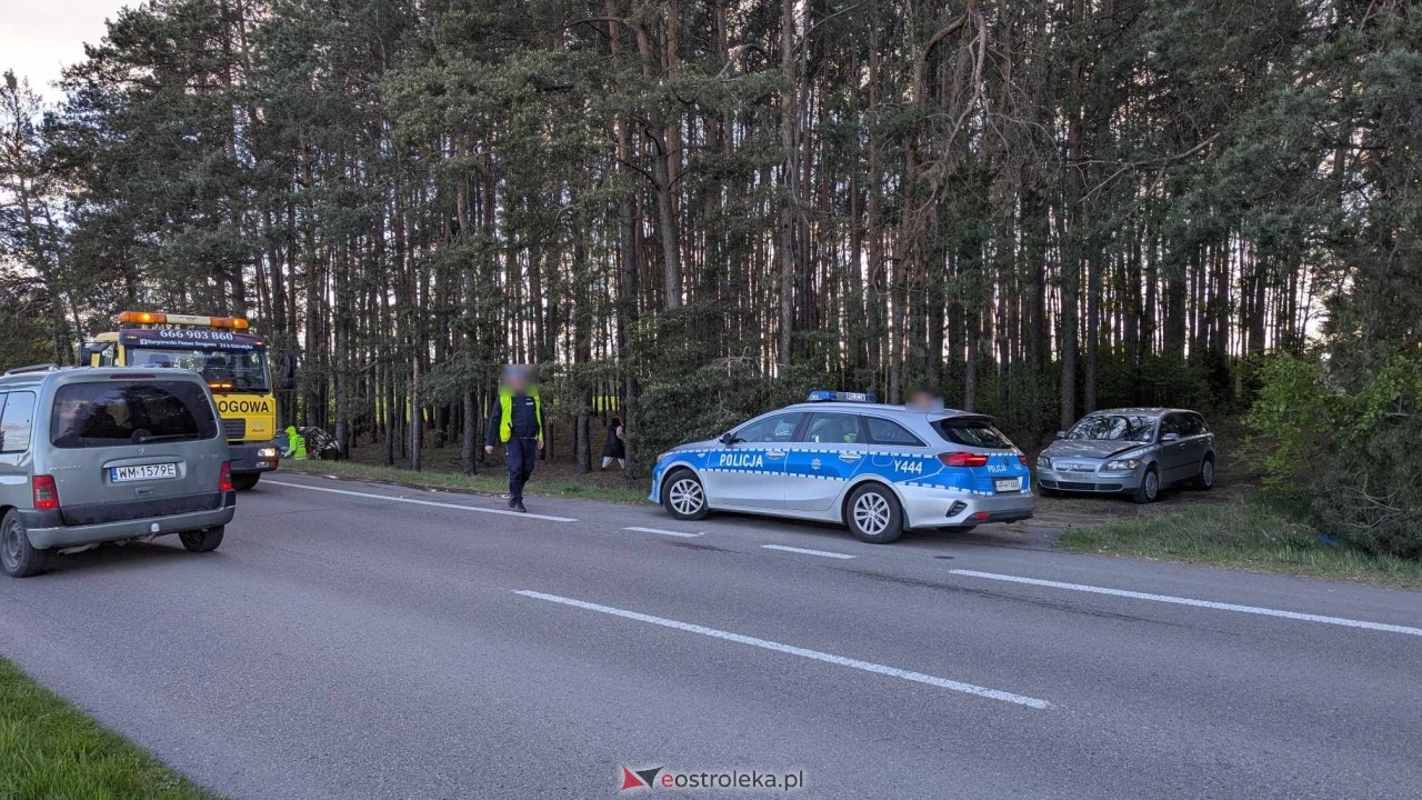 Wypadek w Damiętach [05.05.2025] - zdjęcie #3 - eOstroleka.pl
