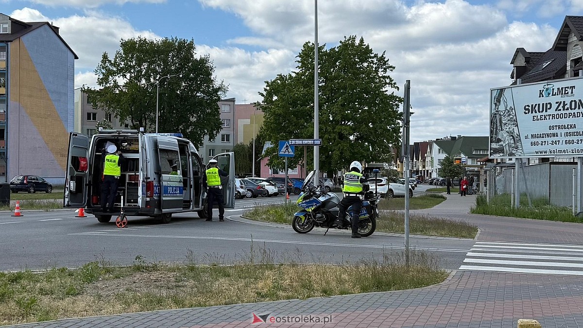 Wypadek na ulicu Sikorskiego w Ostołęce [08.05.2025] - zdjęcie #6 - eOstroleka.pl