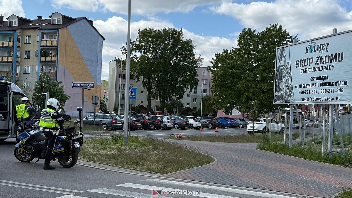 Wypadek na ulicu Sikorskiego w Ostołęce [08.05.2025] - zdjęcie #5 - eOstroleka.pl