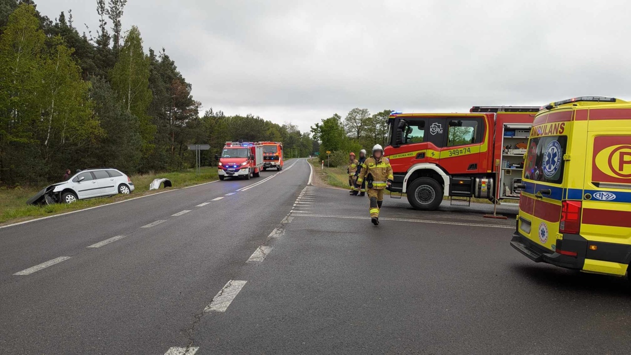 Wypadek w miejscowości Zabiele Piliki [10.05.2025] - zdjęcie #6 - eOstroleka.pl