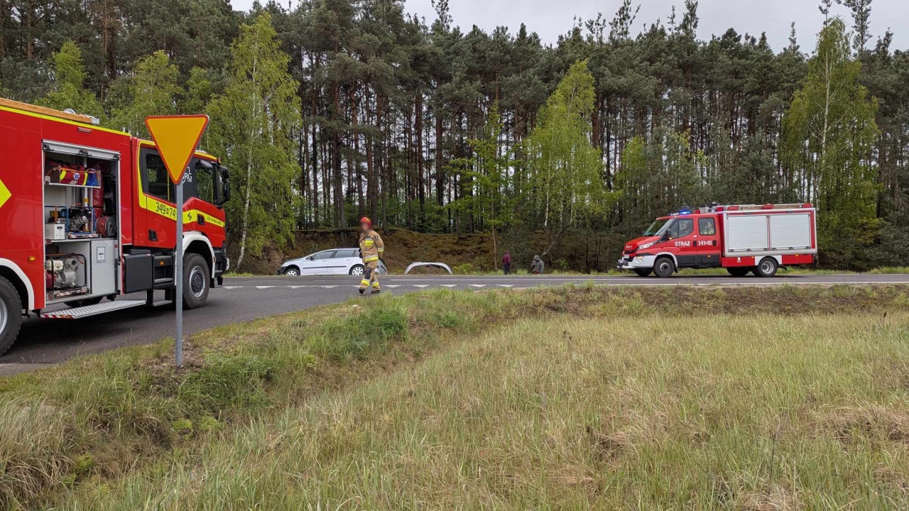 Wypadek w miejscowości Zabiele Piliki [10.05.2025] - zdjęcie #9 - eOstroleka.pl