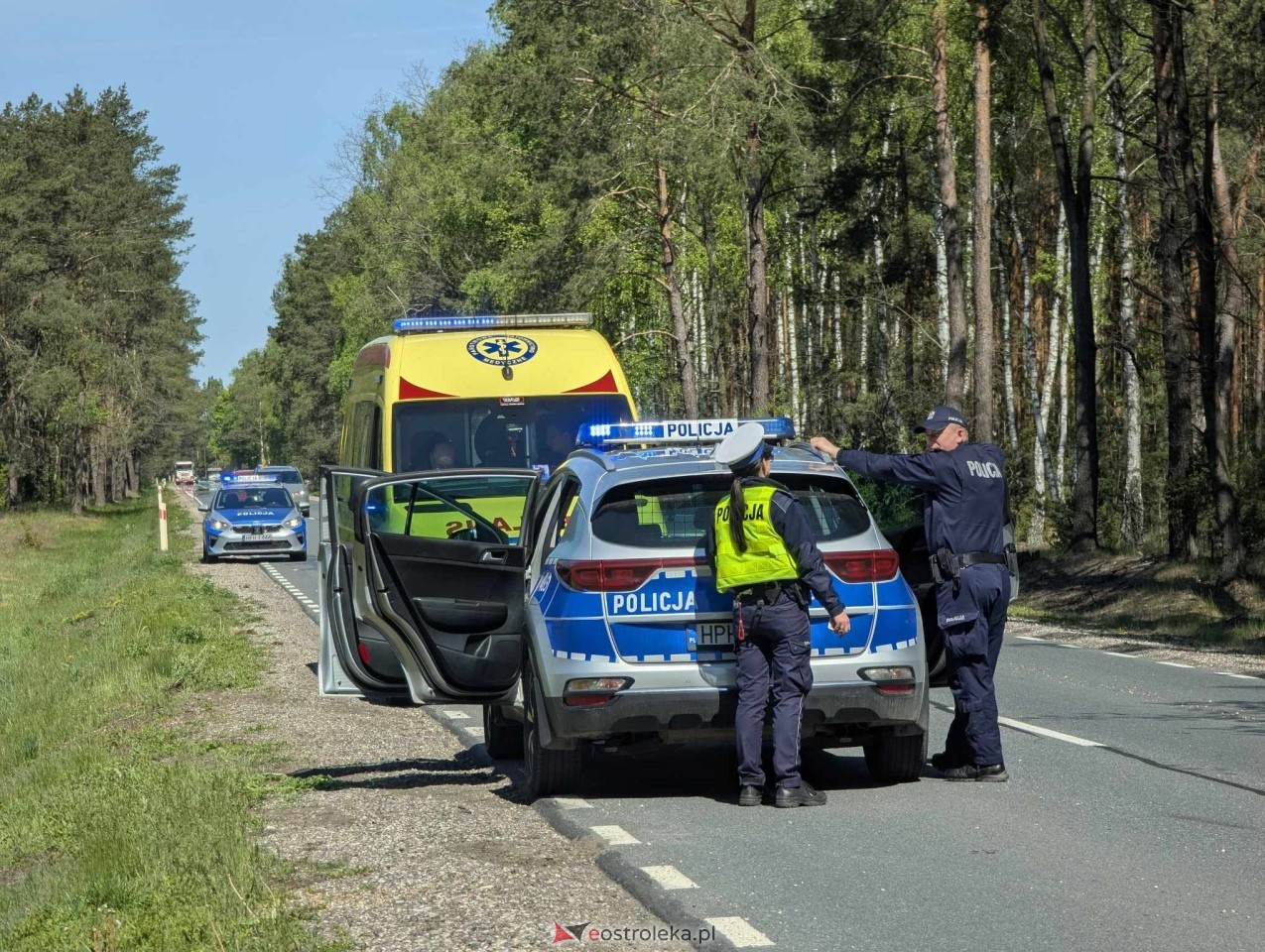 Wypadek w Łodziskach [13.05.2025] - zdjęcie #21 - eOstroleka.pl