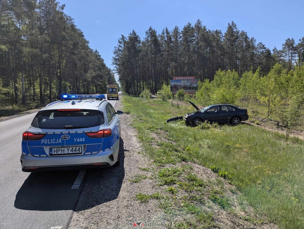 Wypadek w Łodziskach [13.05.2025] - zdjęcie #16 - eOstroleka.pl