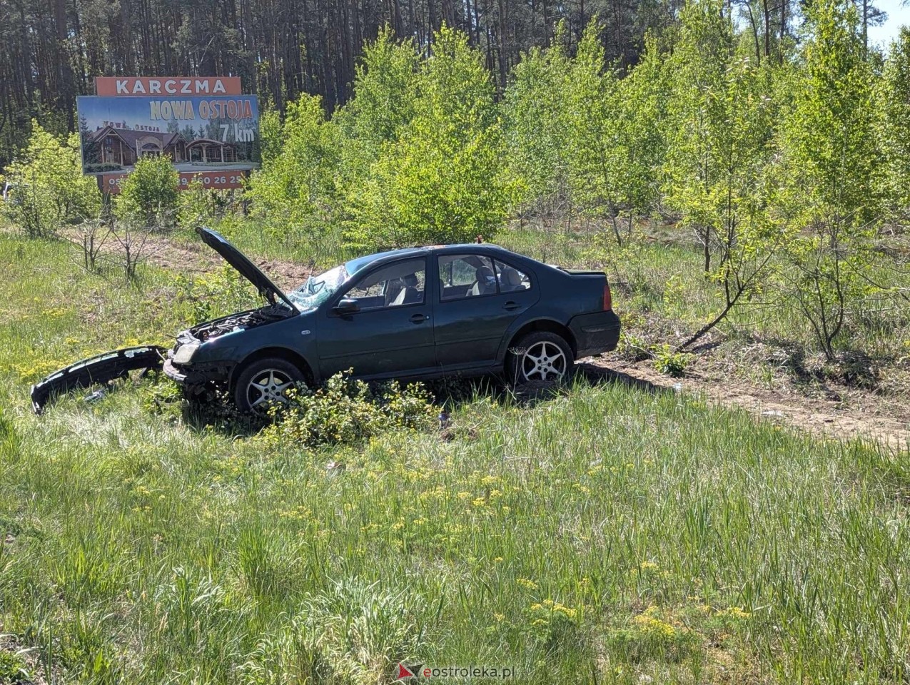 Wypadek w Łodziskach [13.05.2025] - zdjęcie #1 - eOstroleka.pl