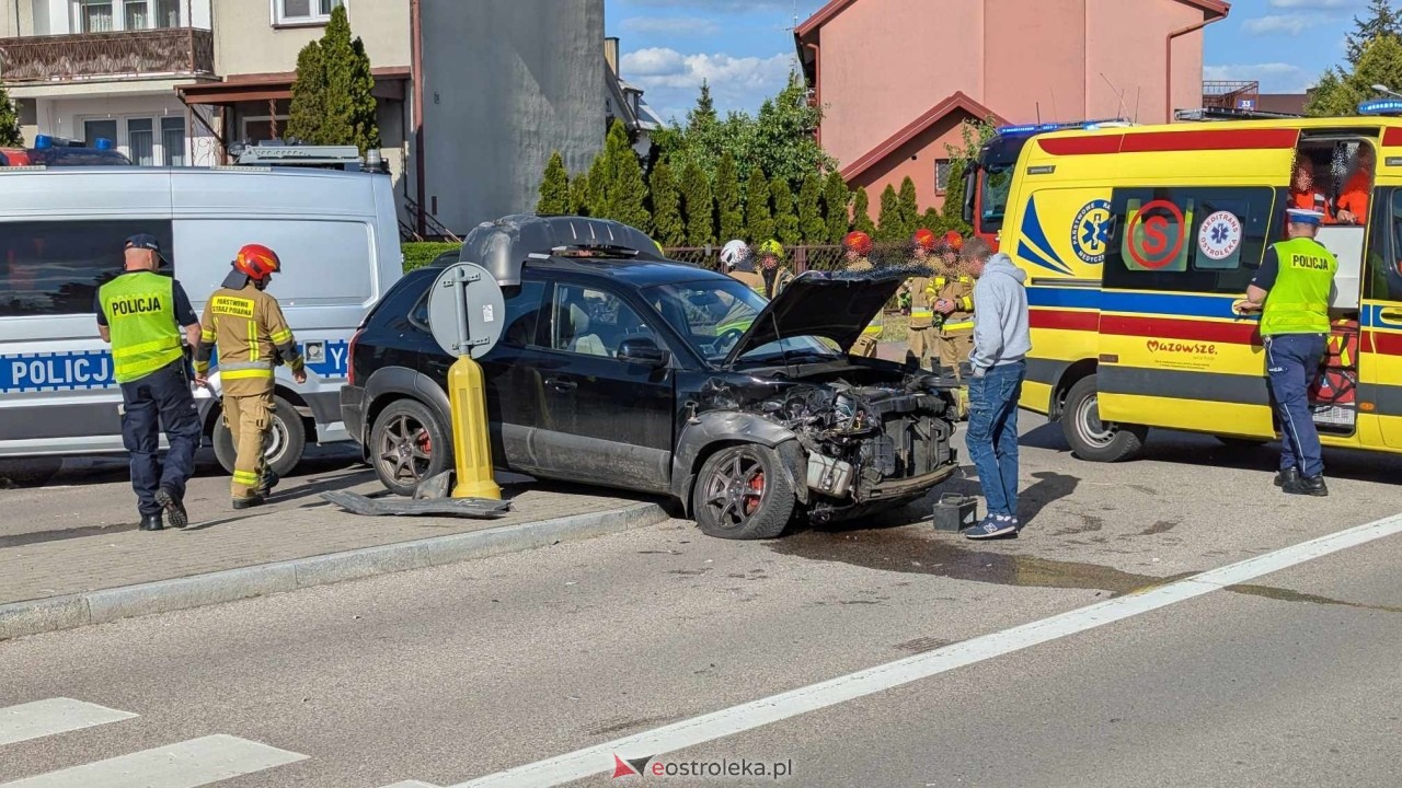 Wypadek na skrzyżowaniu ulic Korczaka i Poznańskiej [20.05.2025] - zdjęcie #6 - eOstroleka.pl