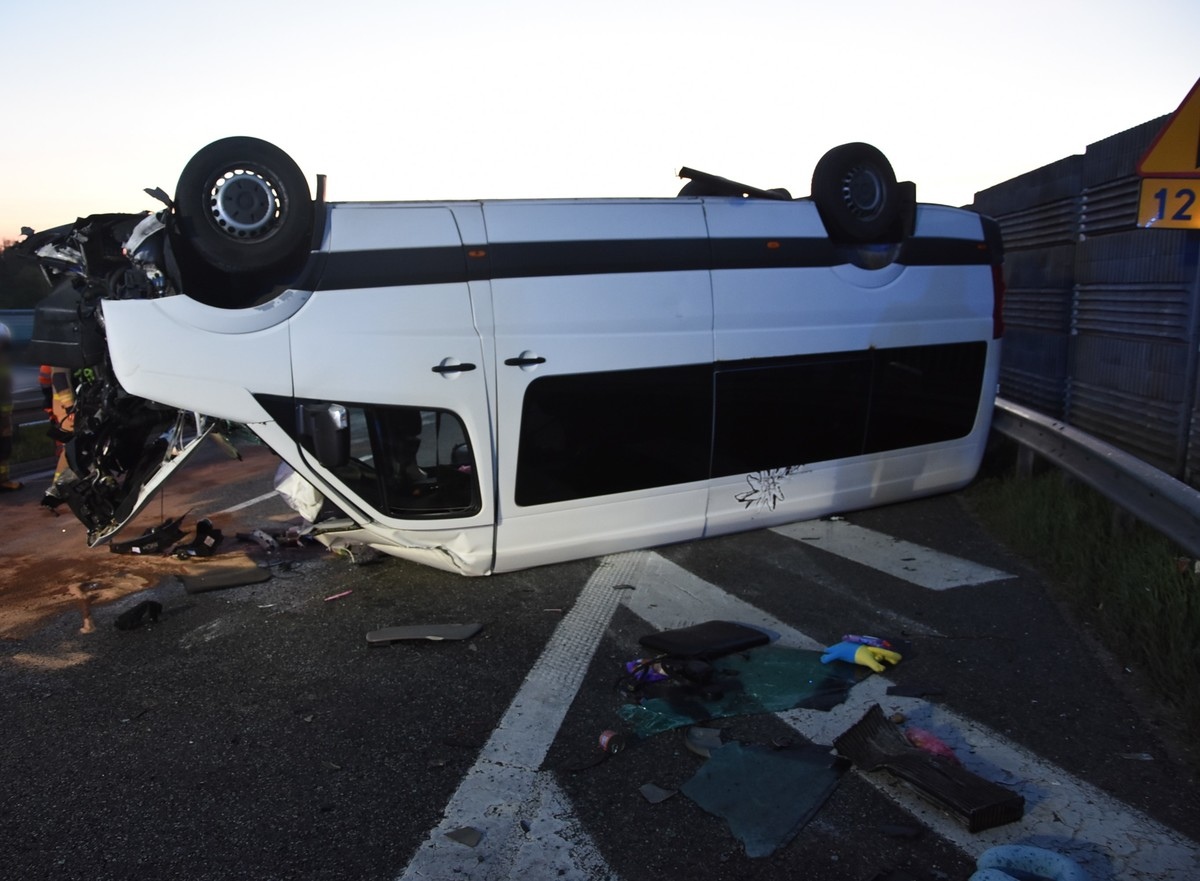 Wypadek w Lucynowie na drodze ekspresowej nr 8 [21.05.2025] - zdjęcie #1 - eOstroleka.pl