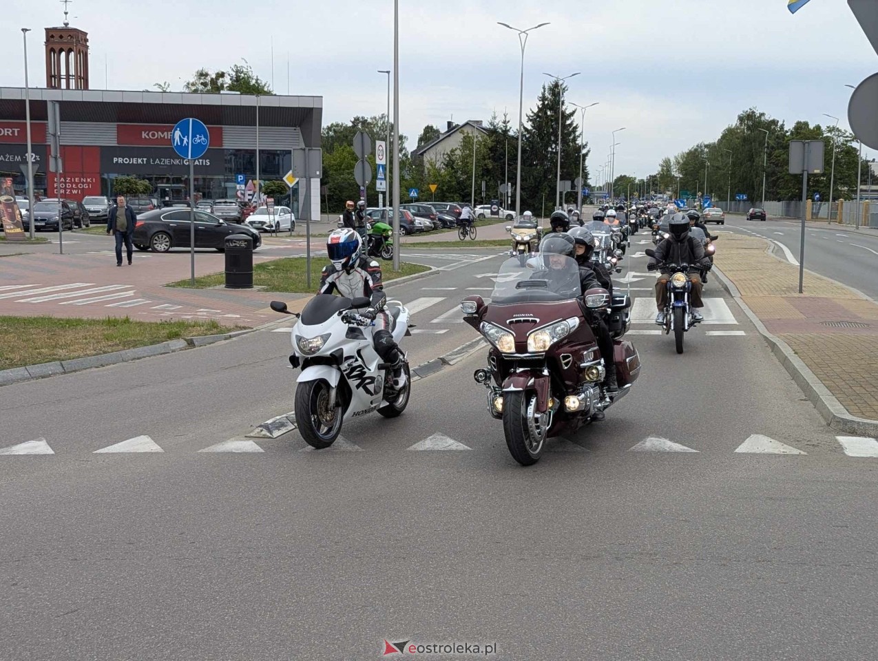 Motoserce 2025 - parada motocykli ulicami Ostrołęki [24.05.2025] - zdjęcie #46 - eOstroleka.pl