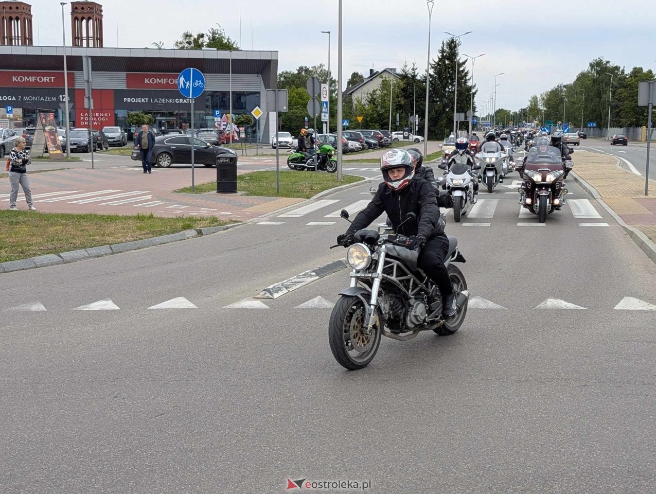 Motoserce 2025 - parada motocykli ulicami Ostrołęki [24.05.2025] - zdjęcie #17 - eOstroleka.pl