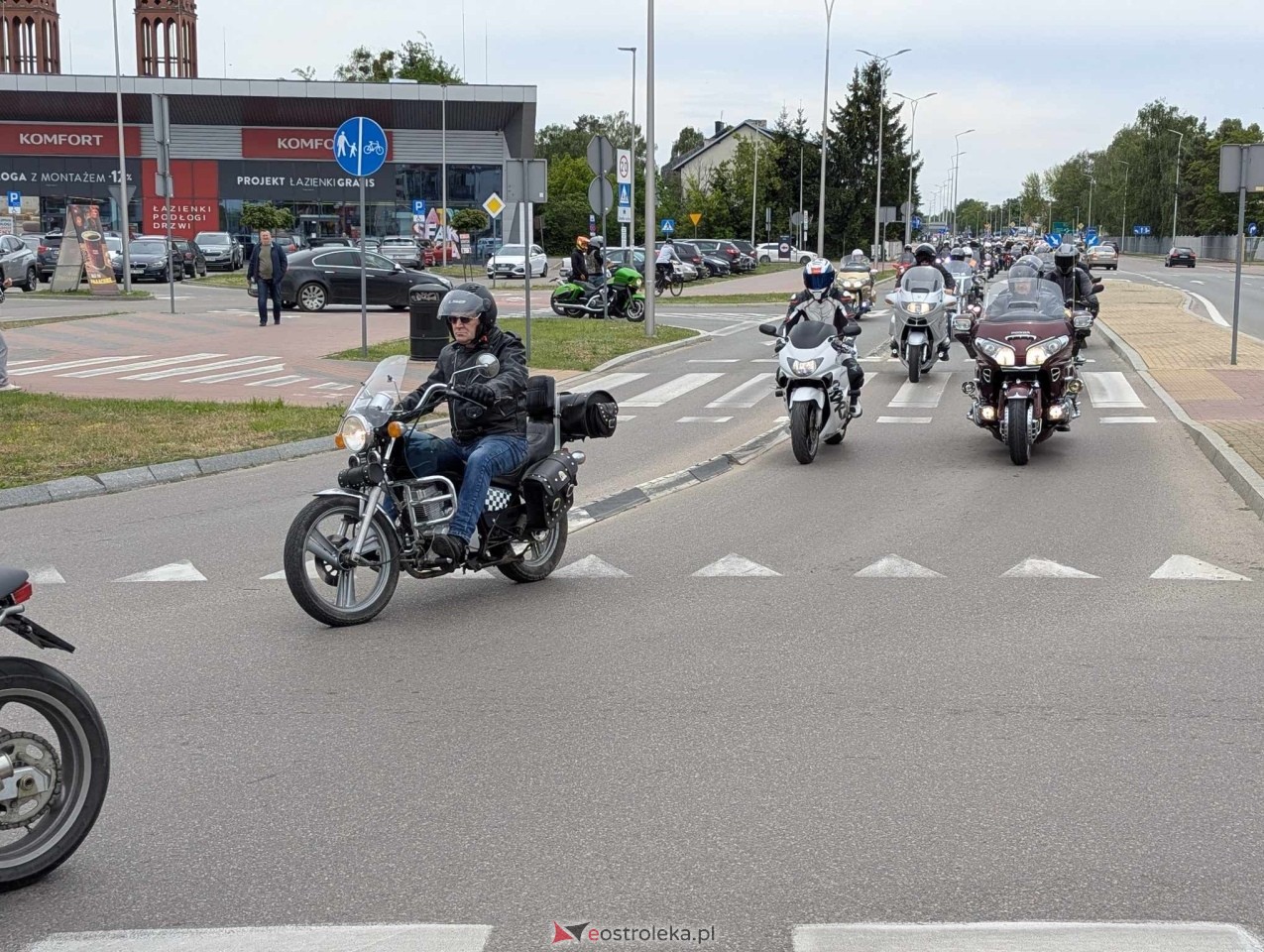 Motoserce 2025 - parada motocykli ulicami Ostrołęki [24.05.2025] - zdjęcie #11 - eOstroleka.pl