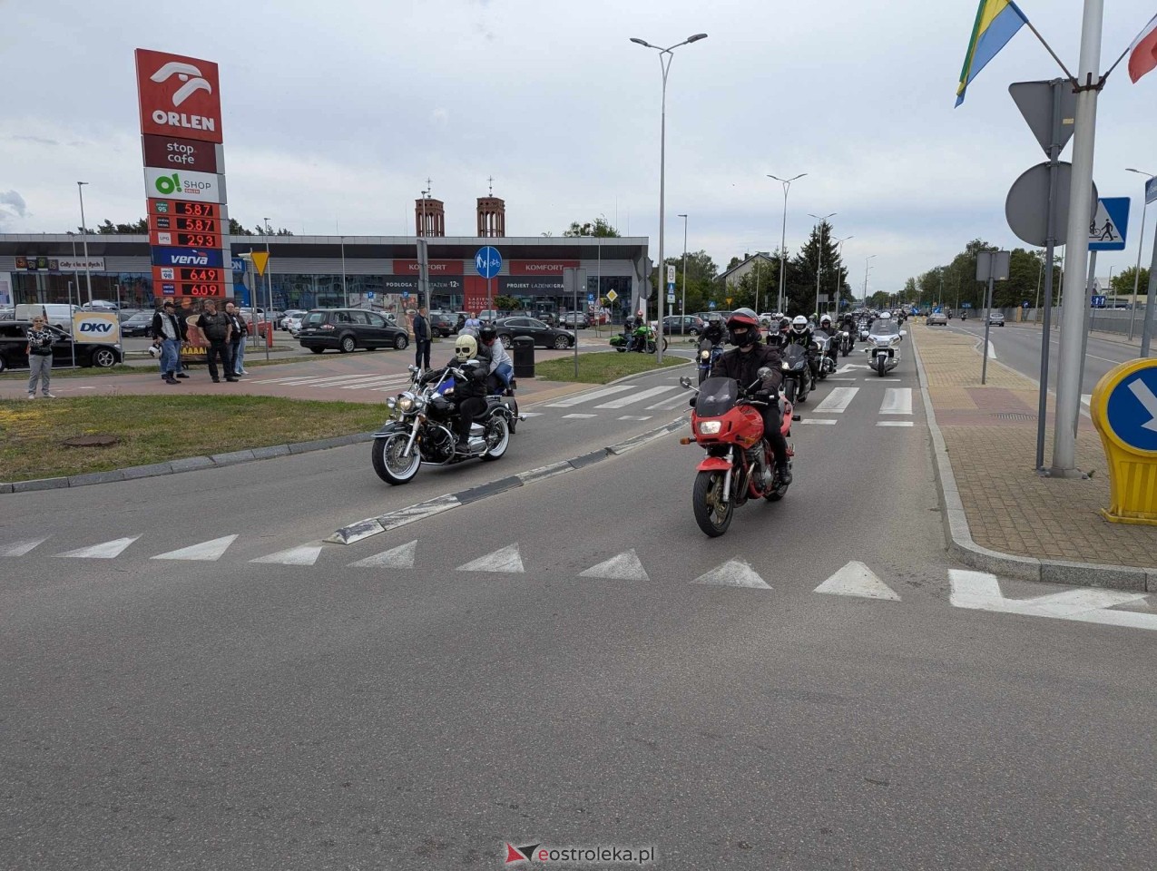 Motoserce 2025 - parada motocykli ulicami Ostrołęki [24.05.2025] - zdjęcie #3 - eOstroleka.pl