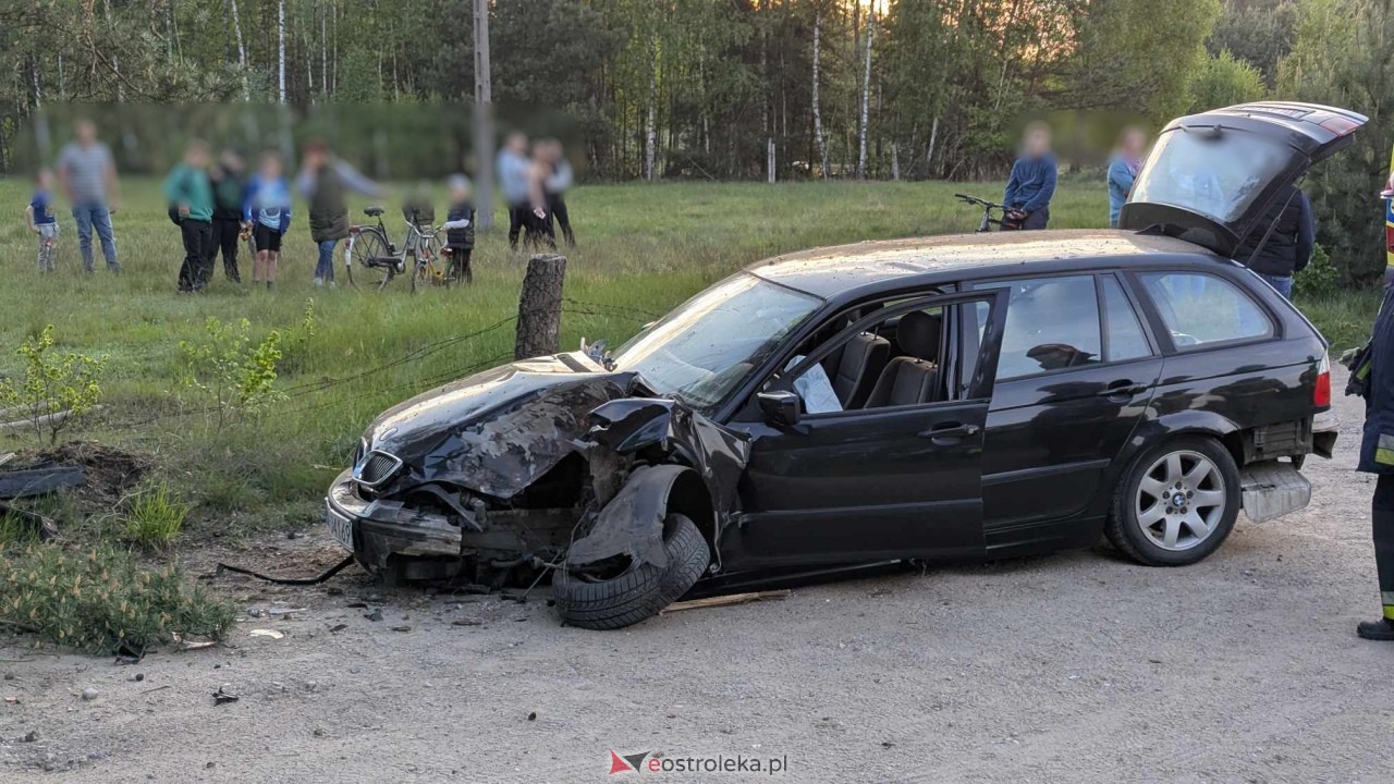 Wypadek w Siemnosze [25.05.2025] - zdjęcie #4 - eOstroleka.pl