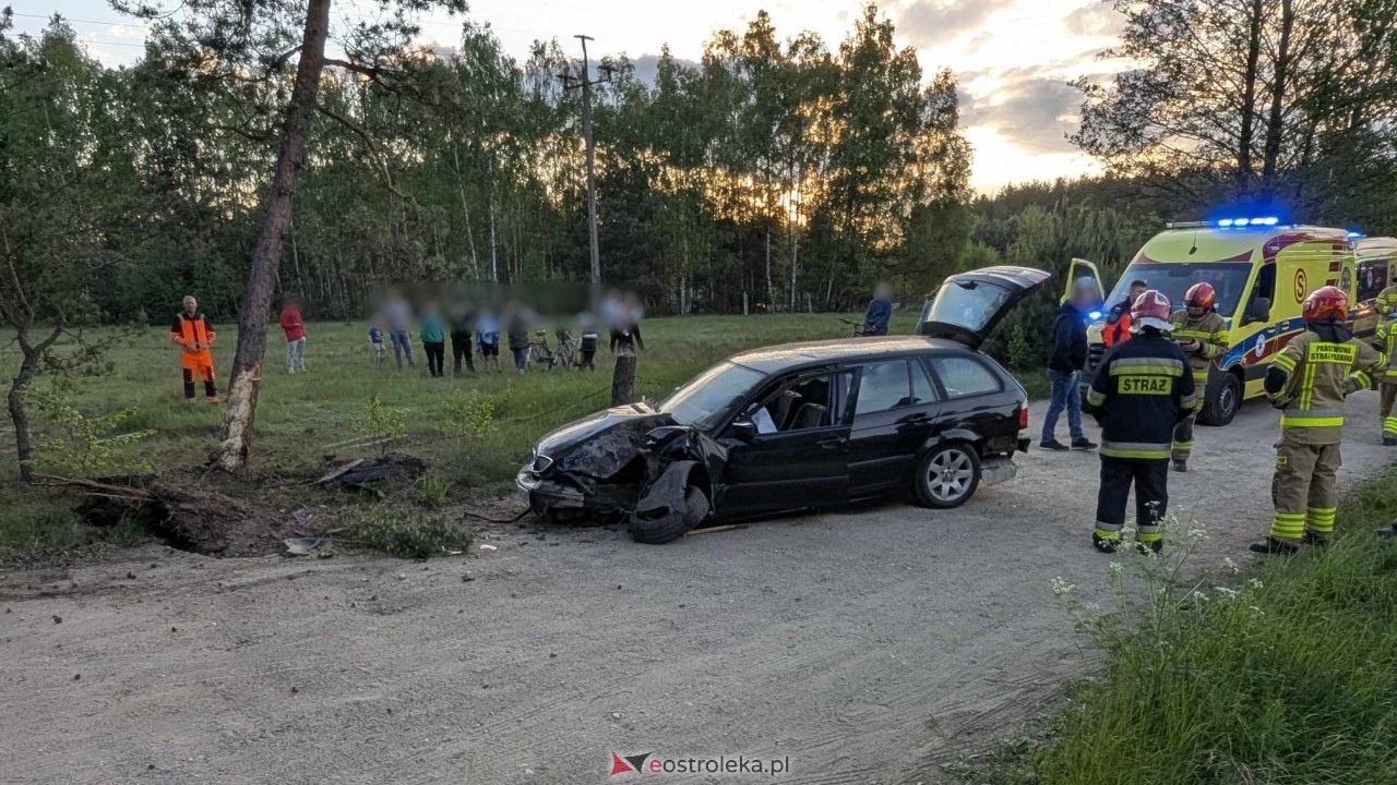 Wypadek w Siemnosze [25.05.2025] - zdjęcie #3 - eOstroleka.pl