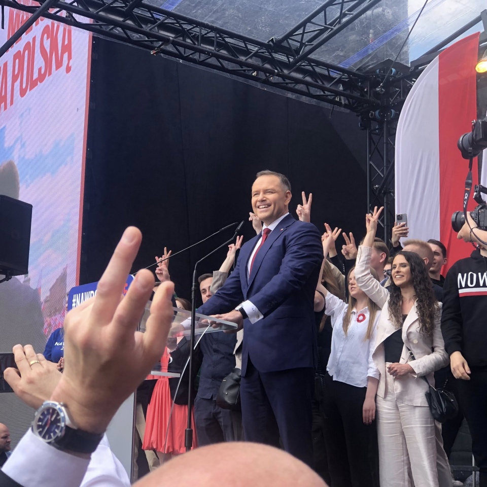 Marsz poparcia Karola Nawrockiego w Warszawie [25.05.2025] - zdjęcie #27 - eOstroleka.pl