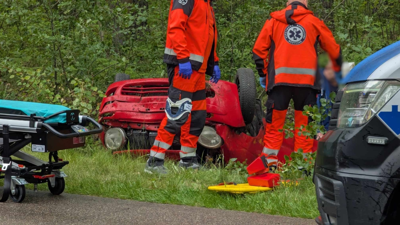 Wypadek w Czarnowcu [29.05.2025] - zdjęcie #11 - eOstroleka.pl