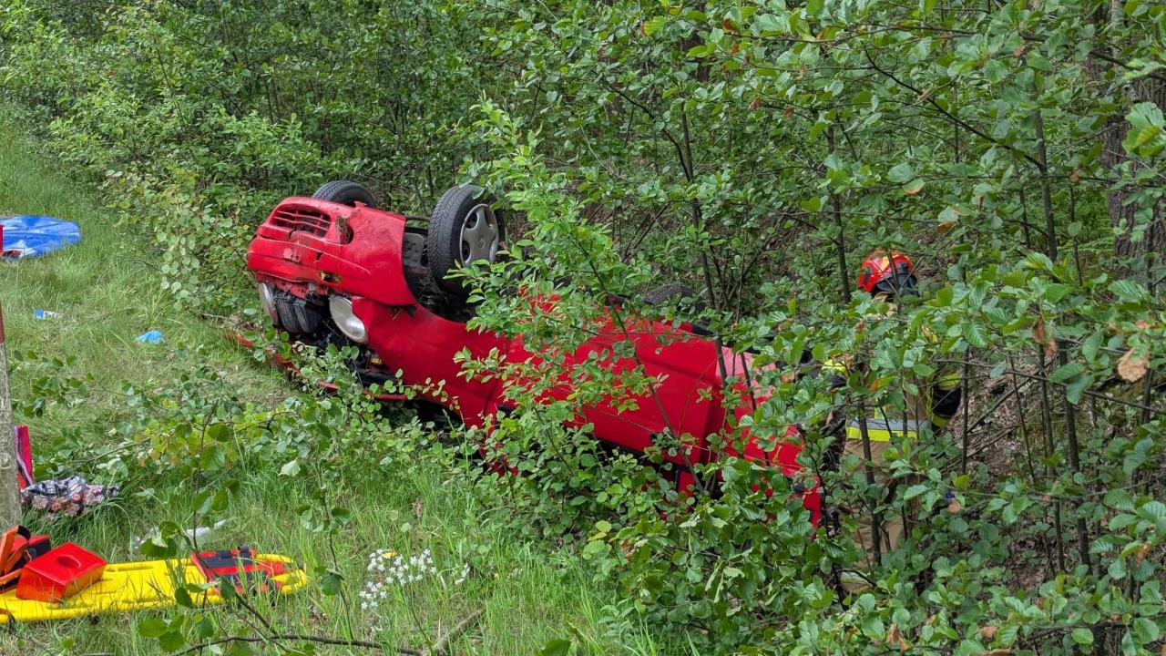 Wypadek w Czarnowcu [29.05.2025] - zdjęcie #5 - eOstroleka.pl