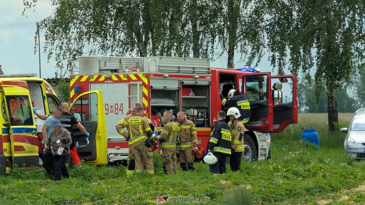 Wypadek w Rębiszach w gminie Goworowo [31.05.2025] - zdjęcie #11 - eOstroleka.pl