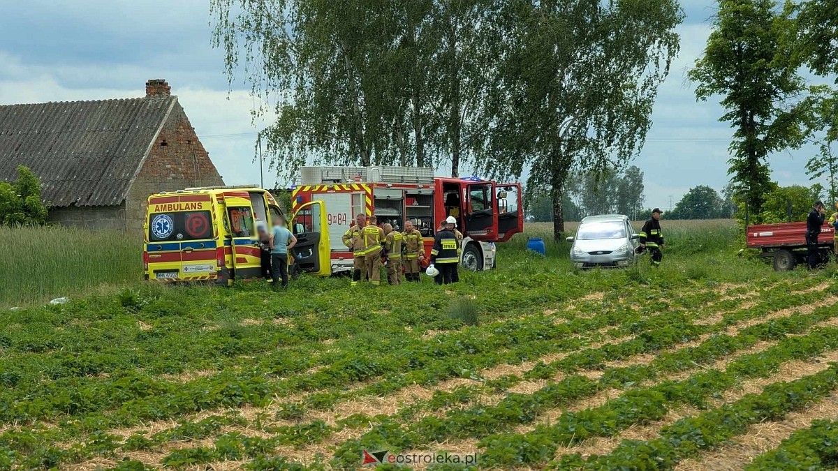 Wypadek w Rębiszach w gminie Goworowo [31.05.2025] - zdjęcie #6 - eOstroleka.pl