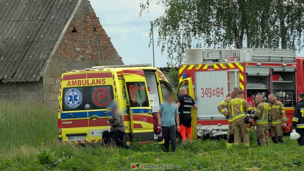 Wypadek w Rębiszach w gminie Goworowo [31.05.2025] - zdjęcie #1 - eOstroleka.pl
