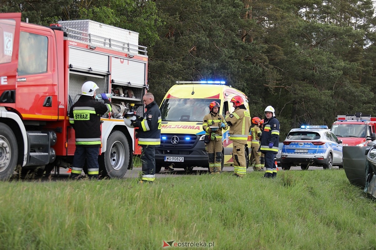 Wypadek w Damiętach [31.05.2025] - zdjęcie #15 - eOstroleka.pl