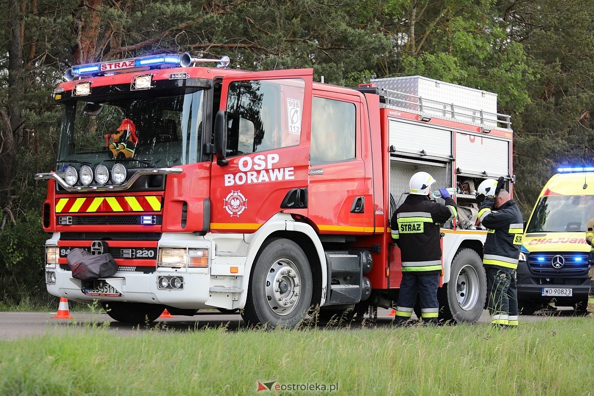 Wypadek w Damiętach [31.05.2025] - zdjęcie #12 - eOstroleka.pl