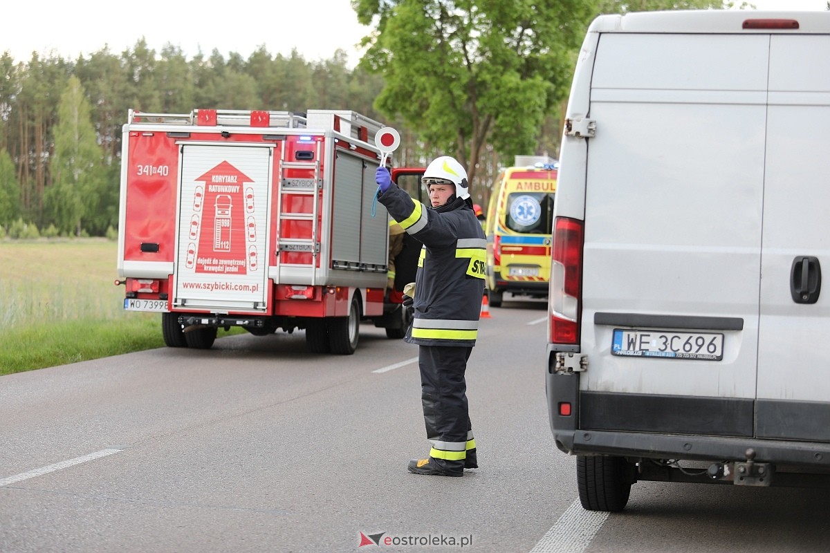 Wypadek w Damiętach [31.05.2025] - zdjęcie #1 - eOstroleka.pl