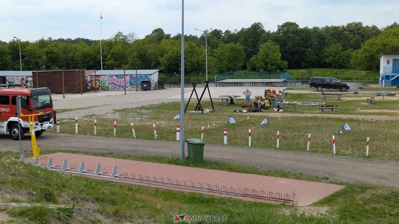 Wypadek na plaży miejskiej w Ostrołęce [04.06.2025] - zdjęcie #10 - eOstroleka.pl